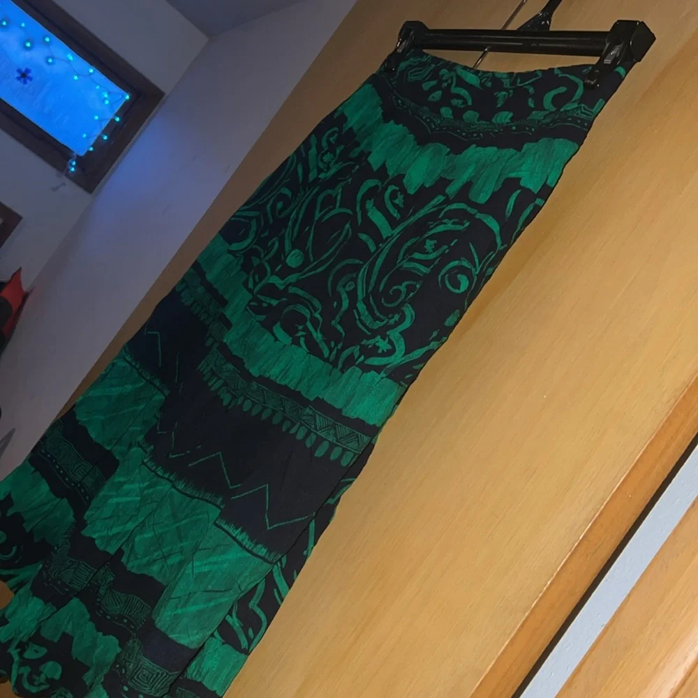 Long Bohemian Printed Skirt SIZE L - Picture 4 of 7